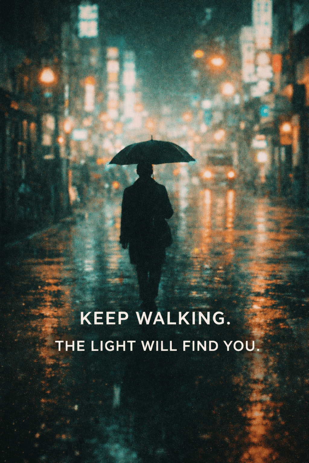 Keep walking light poster printable poster preview
